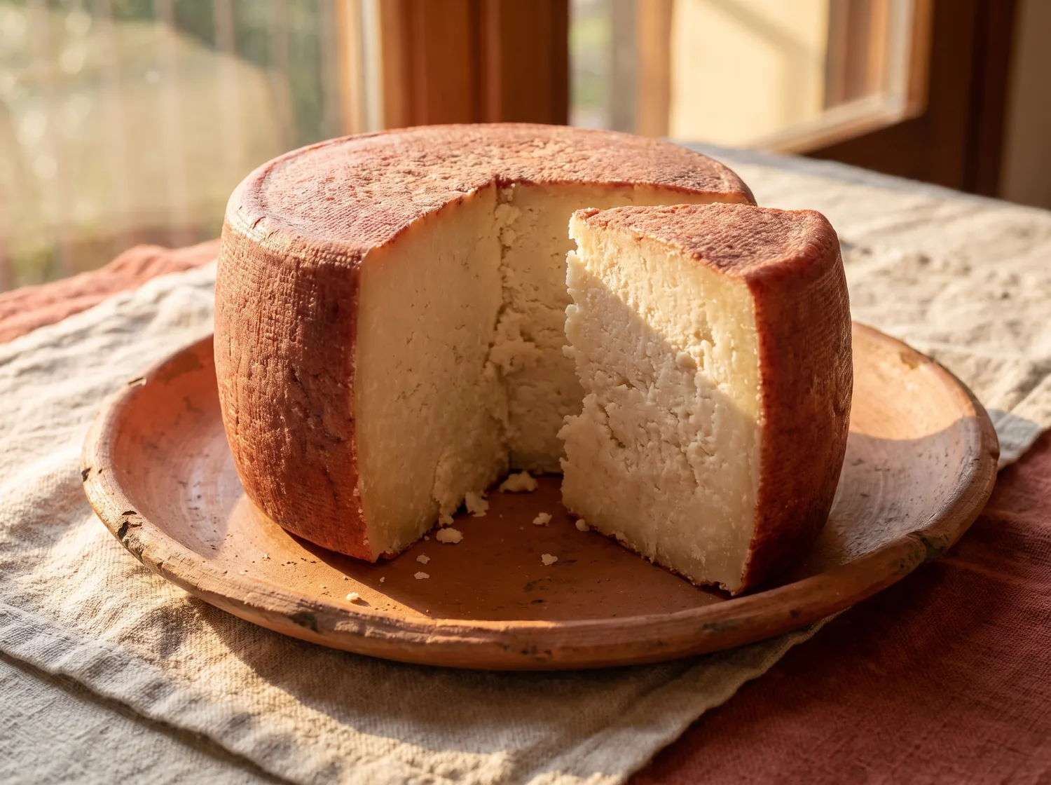 Forma di caciotta fresca del Caseificio F.lli Di Sarra